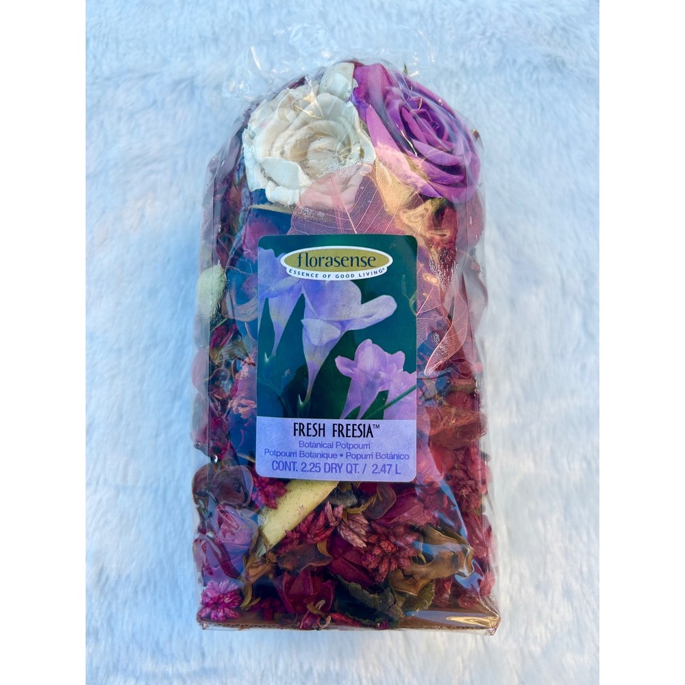 Florasense Fresh Freesia Botanical Potpourri 2.25 Dry Qt New